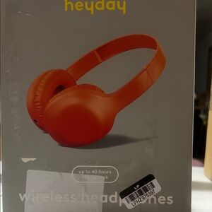 Heyday Bright Orange Wireless Headphones